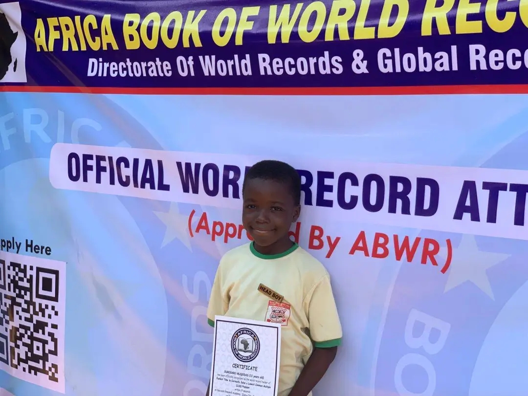 Extraordinary achievement. Official recognition.